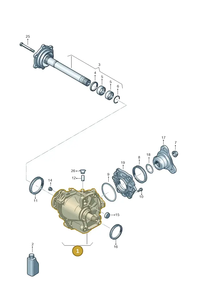 0AV409053AE — Volkswagen Caddy kombi (2015-2020) diagram 884409103, position 1