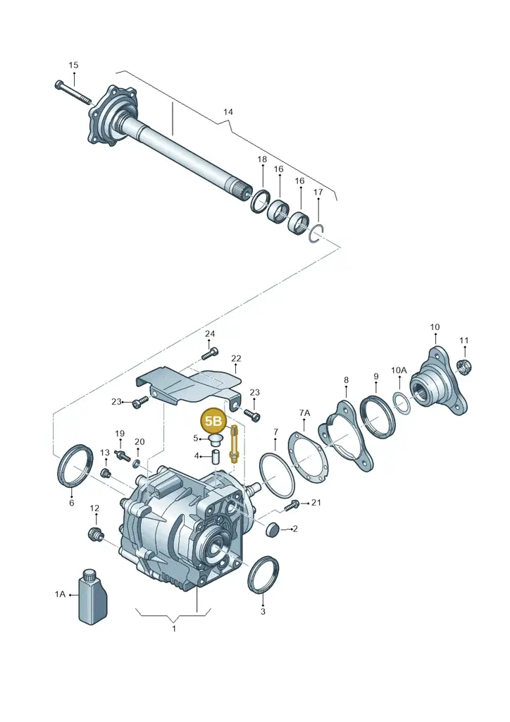 0AV409831 — Volkswagen Passat estate (2008-2011) diagram 649409410, position 5B