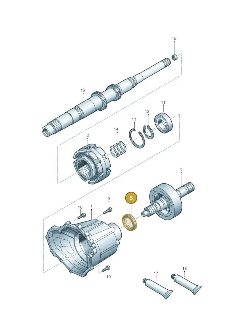 0B2409400 — Volkswagen Phideon (2016-2023) diagram 251409700, position 5