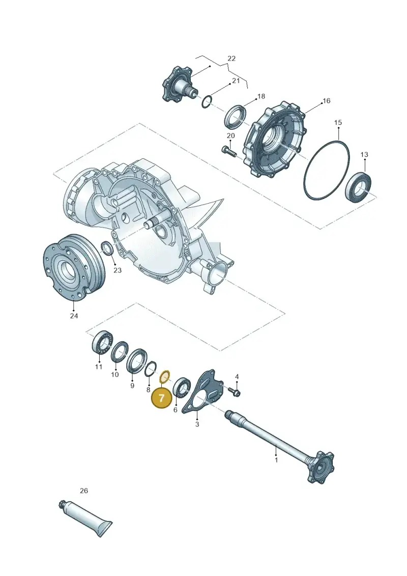 0B4409227 — Volkswagen Phideon (2016-2023) diagram 251409500, position 7