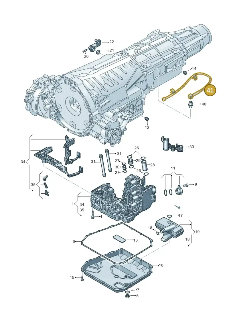 0B5301675A — Volkswagen Phideon (2016-2023) diagram 251325700, position 41