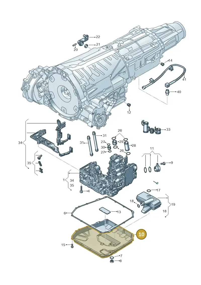 0B5321361C — Volkswagen Phideon (2016-2023) diagram 251325700, position 10