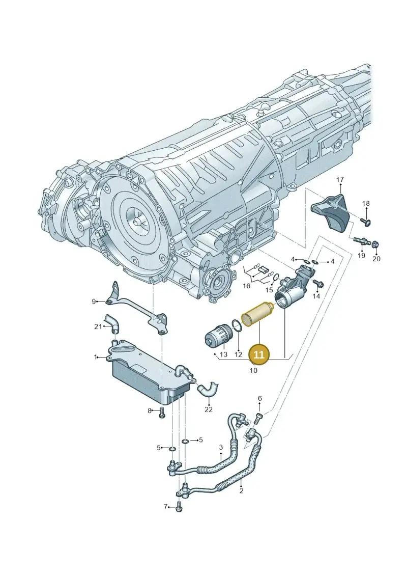0B5325330A — Volkswagen Phideon (2016-2023) diagram 251317500, position 11