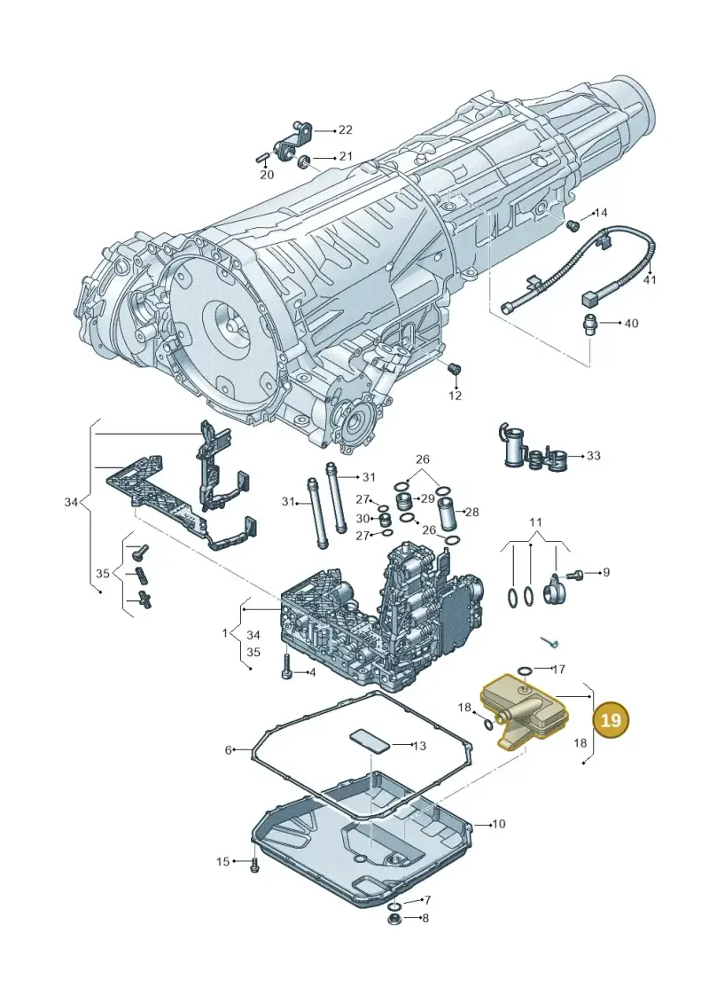 0B5325429E — Volkswagen Phideon (2016-2023) diagram 251325700, position 19