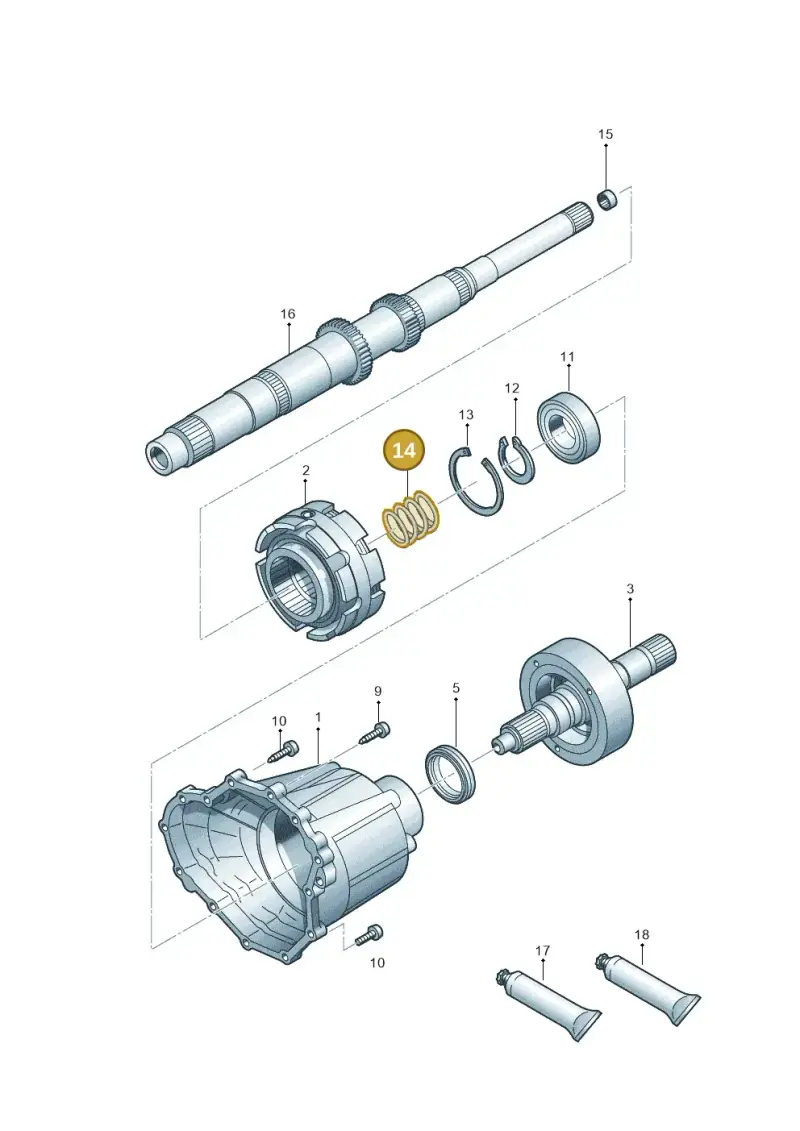 0B5409881 — Volkswagen Phideon (2016-2023) diagram 251409700, position 14