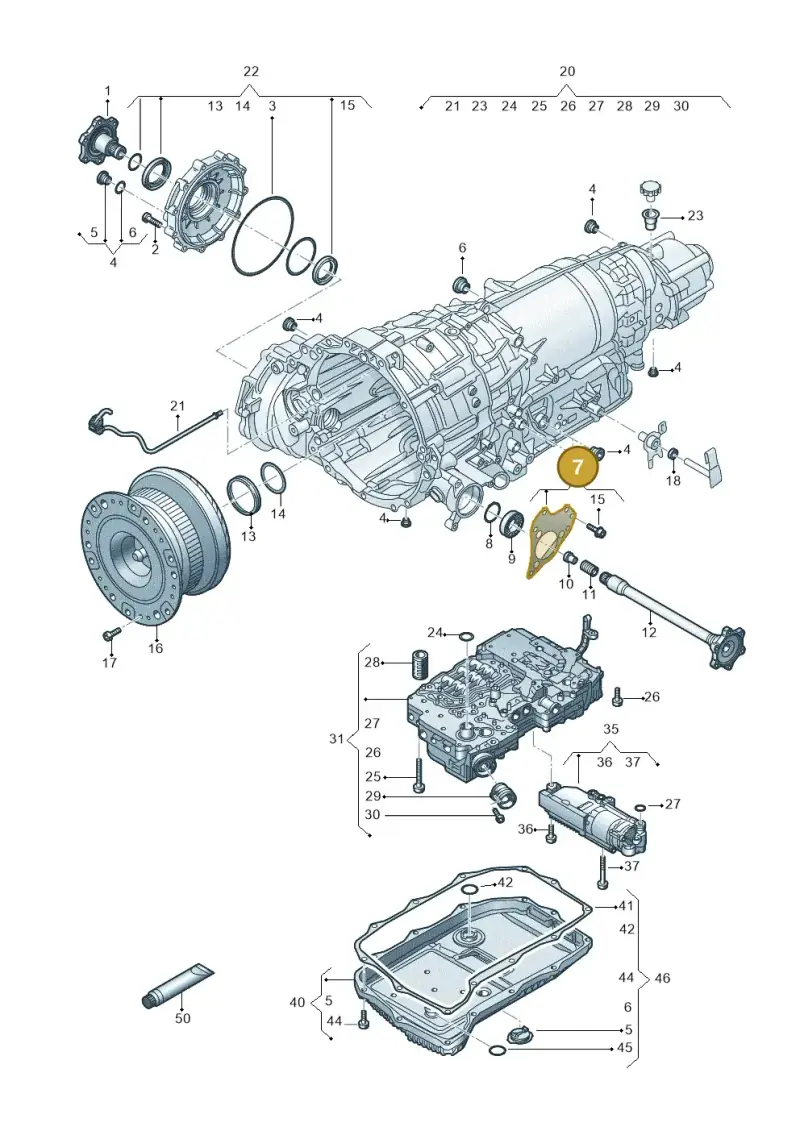 0B6409131A — Volkswagen Touareg (2017-2023) diagram 787300510, position 7