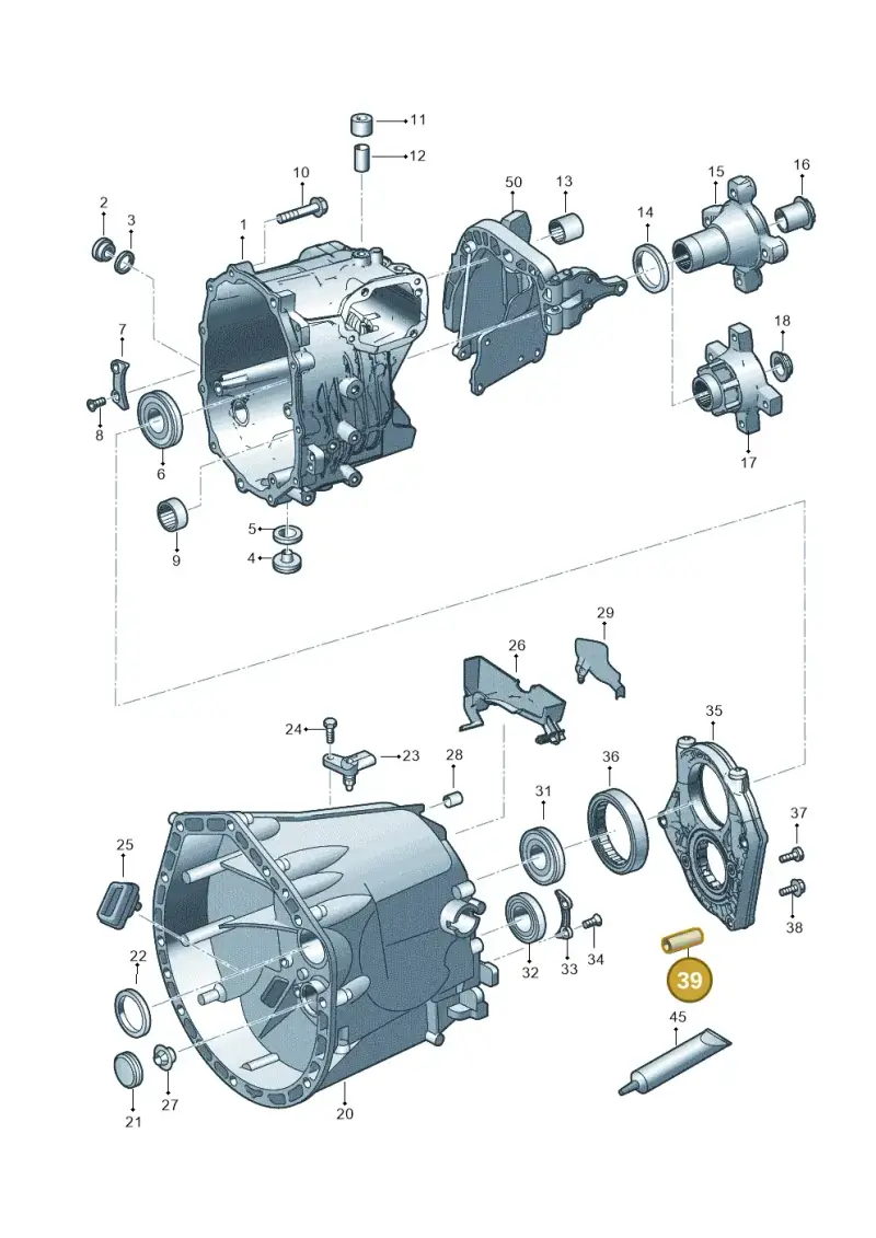 0B7301153B — Volkswagen Crafter 35 panel (2011-2016) diagram 722301400, position 39