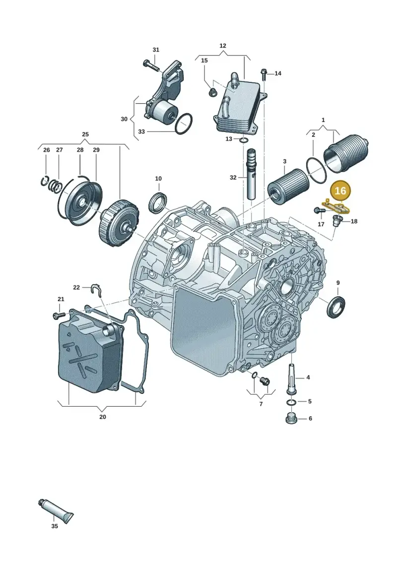 0BH321171 — Volkswagen Caddy Maxi Kombi (2020-2024) diagram 813300602, position 16