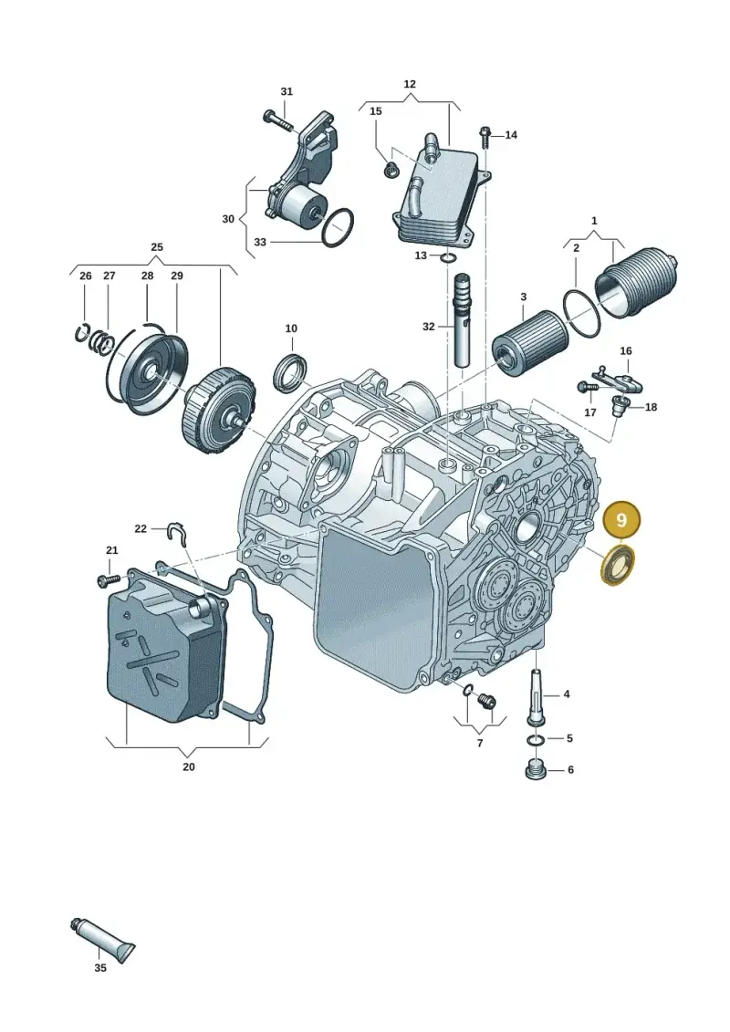 0BH409400E — Volkswagen Caddy Maxi Kombi (2020-2024) diagram 813300602, position 9