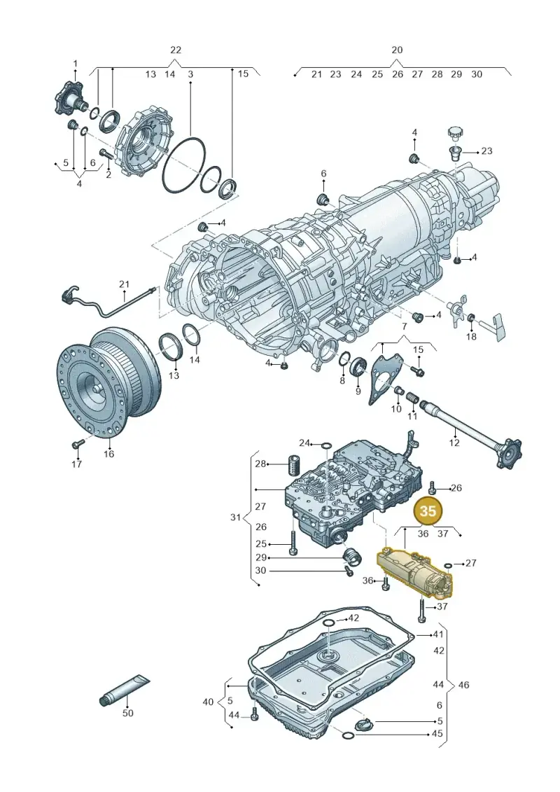 0BL325585A — Volkswagen Touareg (2017-2023) diagram 787300510, position 35