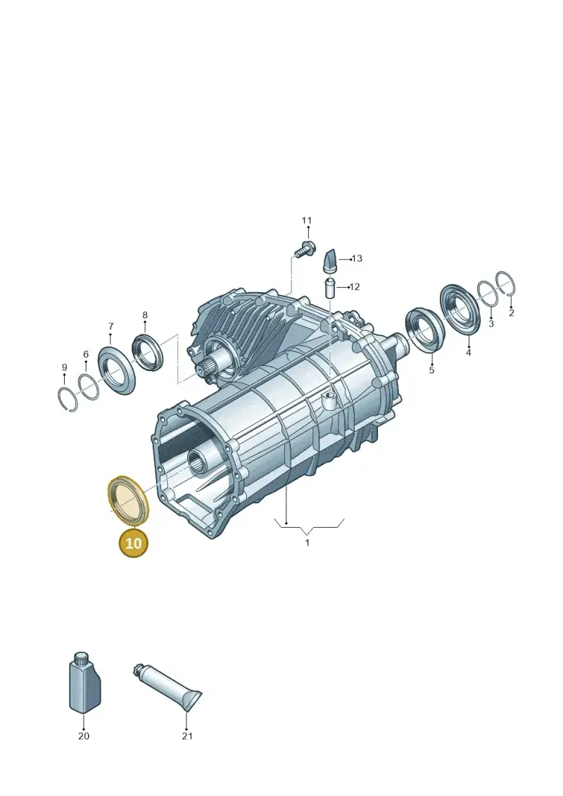 0BU321199B — Volkswagen Touareg (2010-2012) diagram 693341150, position 10