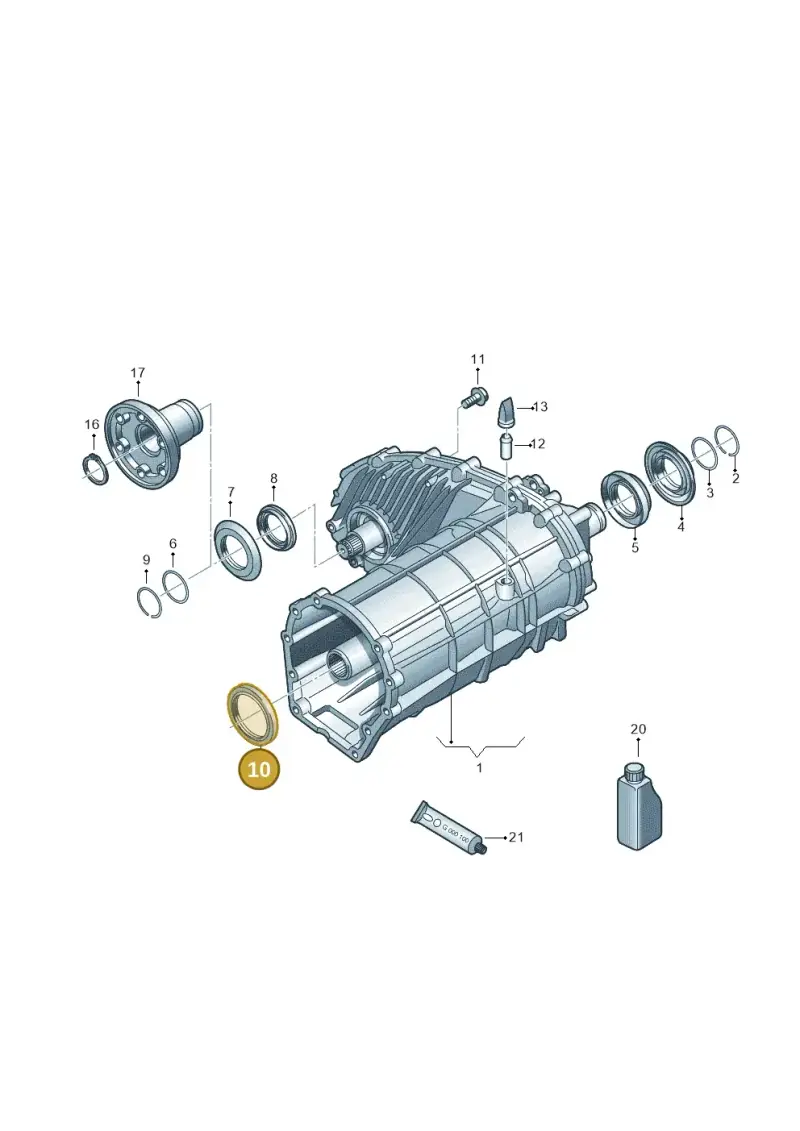 0BU321199B — Volkswagen Touareg BlueMotion (2014-2018) diagram 748341150, position 10