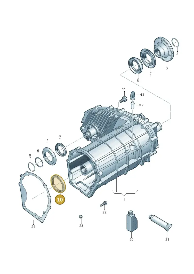 0BU321199B — Volkswagen Amarok twin cab (2022-) diagram 683341150, position 10