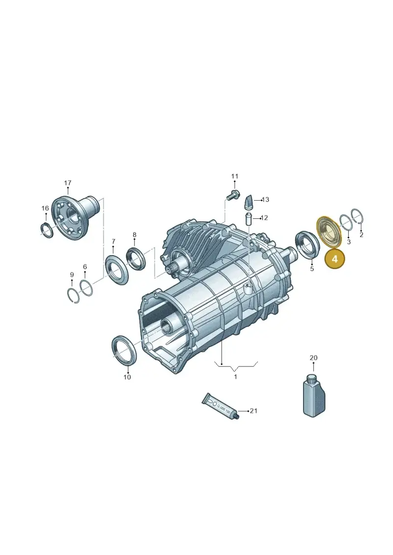 0BU409375 — Volkswagen Touareg BlueMotion (2014-2018) diagram 748341150, position 4