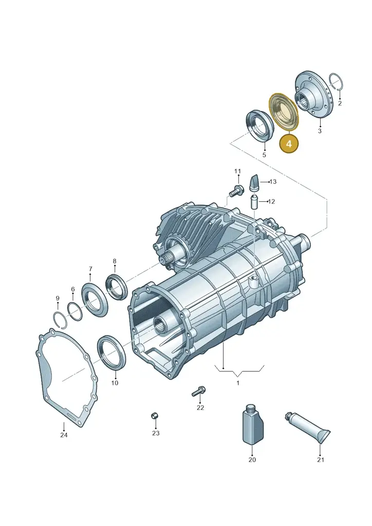 0BU409375B — Volkswagen Amarok twin cab (2022-) diagram 683341150, position 4