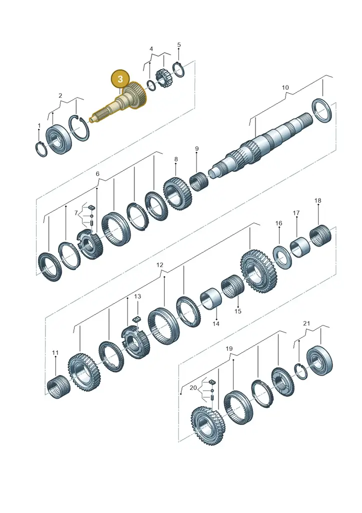 0C6311103 — Volkswagen Amarok twin cab (2022-) diagram 683311100, position 3