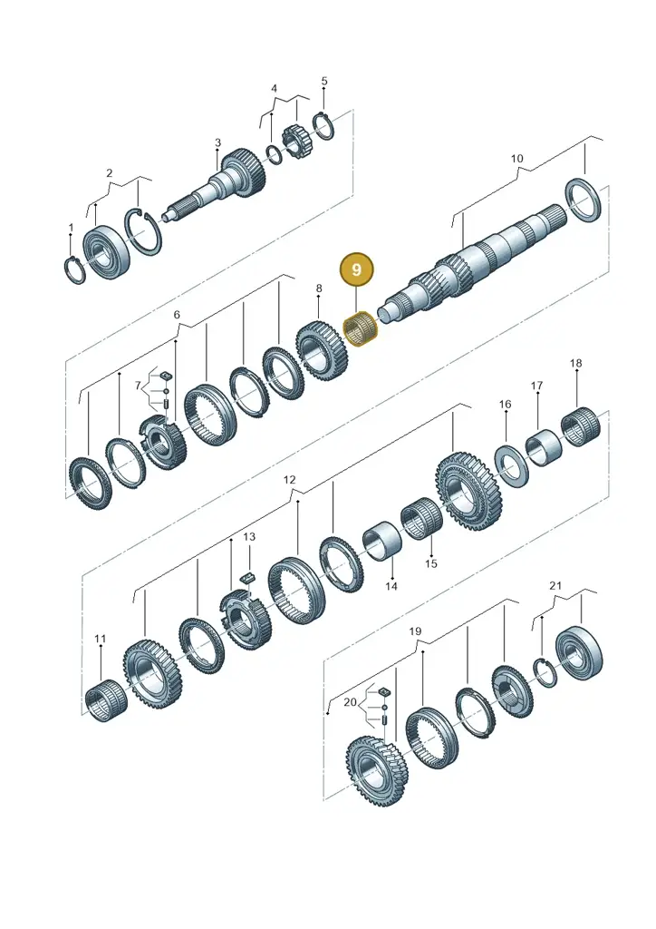 0C6311115 — Volkswagen Amarok twin cab (2022-) diagram 683311100, position 9