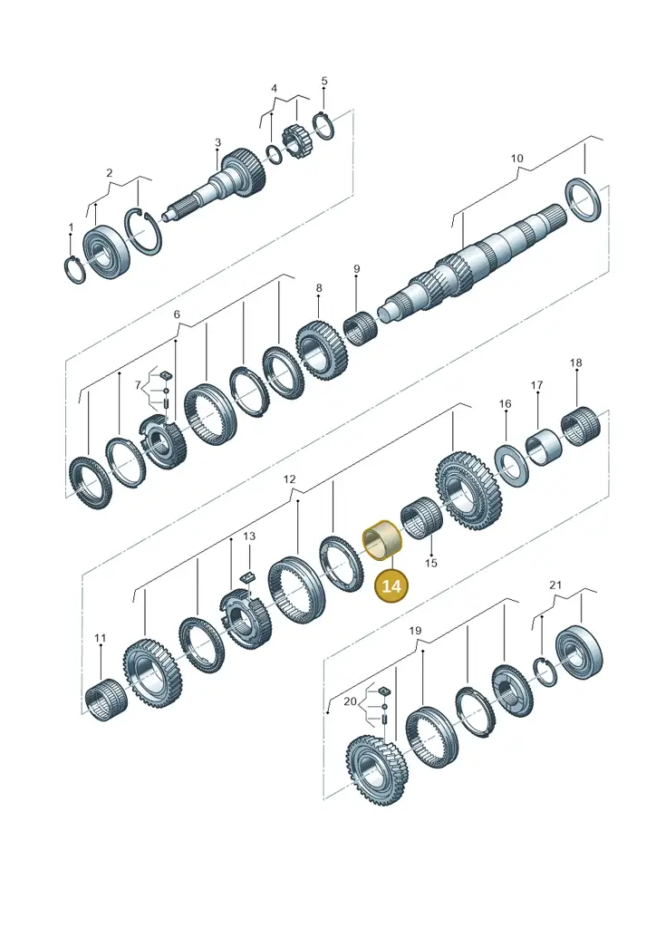 0C6311371 — Volkswagen Amarok twin cab (2022-) diagram 683311100, position 14