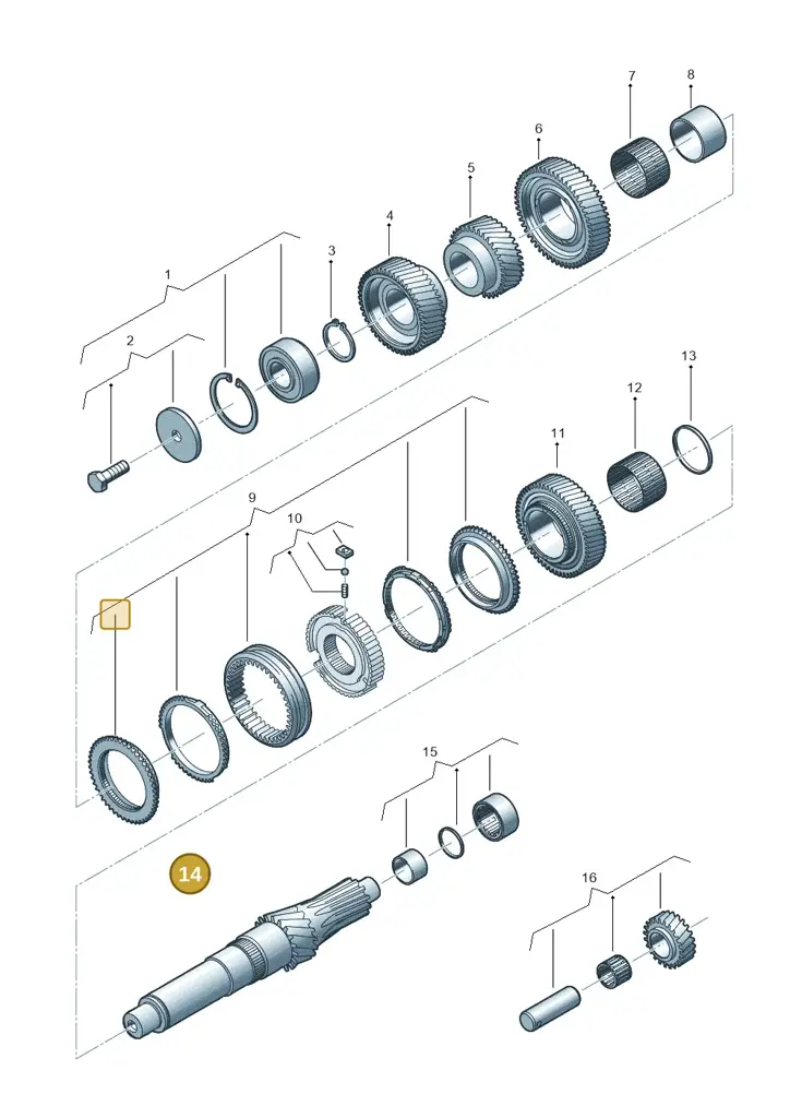 0C6311422 — Volkswagen Amarok twin cab (2022-) diagram 683311110, position 14