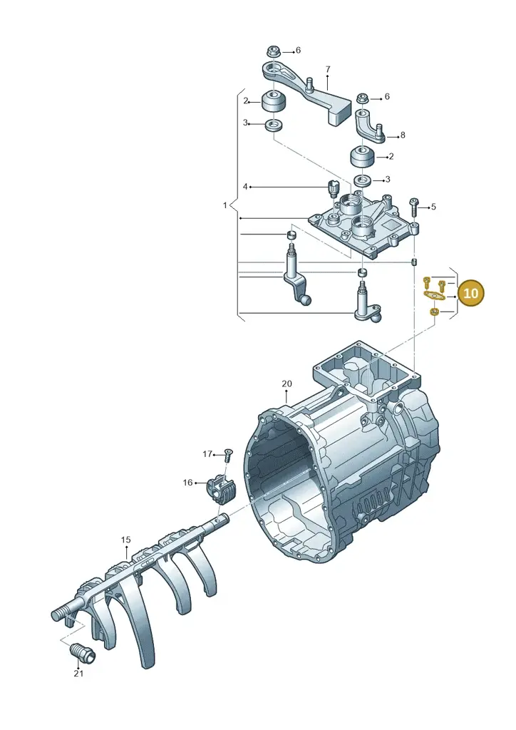 0C6311434 — Volkswagen Amarok twin cab (2022-) diagram 683311810, position 10