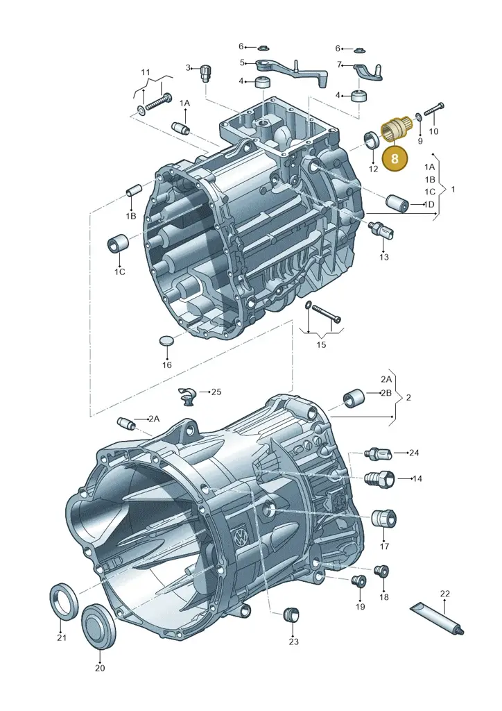 0C6311865 — Volkswagen Amarok twin cab (2012-2016) diagram 683301400, position 8