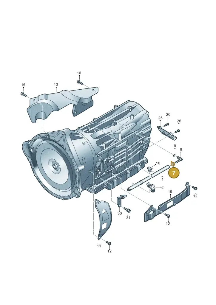 0C8317063A — Volkswagen Touareg BlueMotion (2014-2018) diagram 693321650, position 7