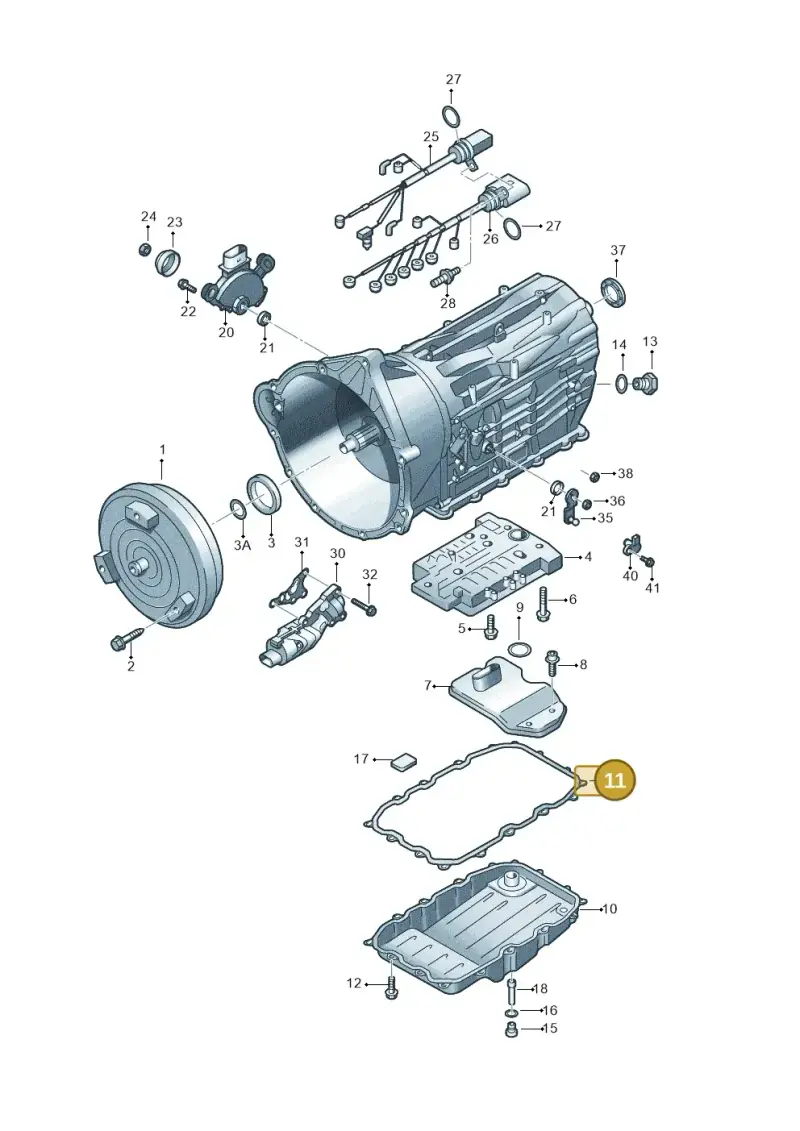 0C8321371 — Volkswagen Touareg BlueMotion (2014-2018) diagram 693321600, position 11