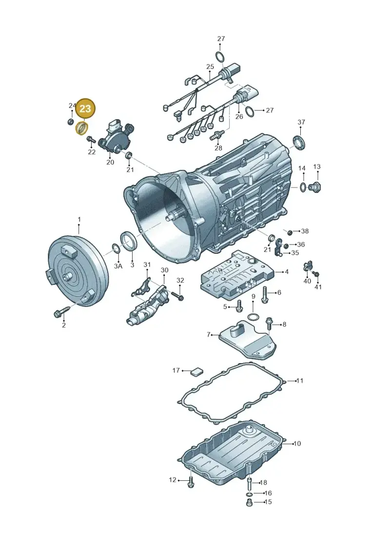 0C8927401 — Volkswagen Touareg BlueMotion (2014-2018) diagram 693321600, position 23