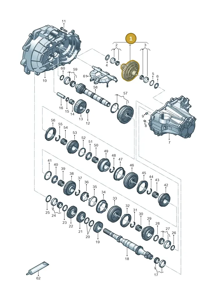 0CF409021D — Volkswagen Up! 1.0 BlueMotion (2016-2023) diagram 892304030, position 1