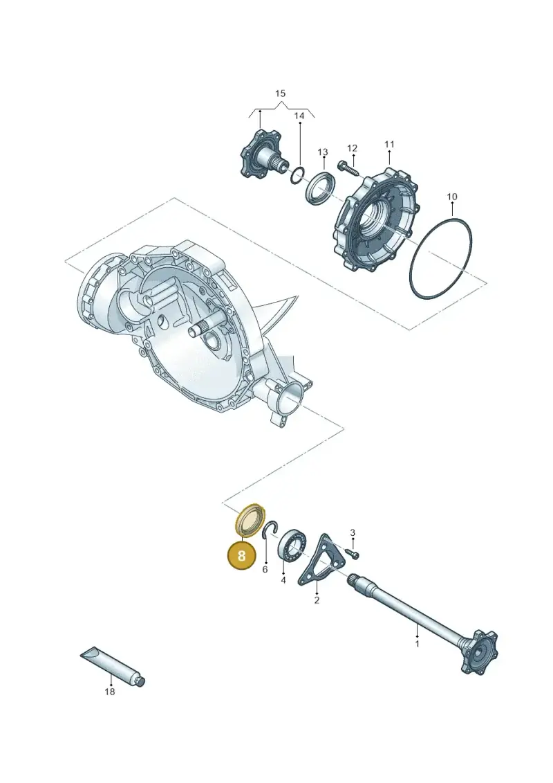 0CK409399 — Volkswagen Phideon (2016-2023) diagram 251409400, position 8