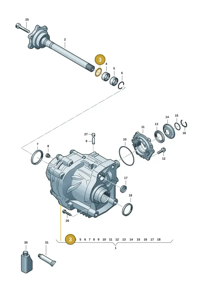 0CN409464 — Volkswagen Tiguan 2.0 (2023-) diagram 57x409590, position 3