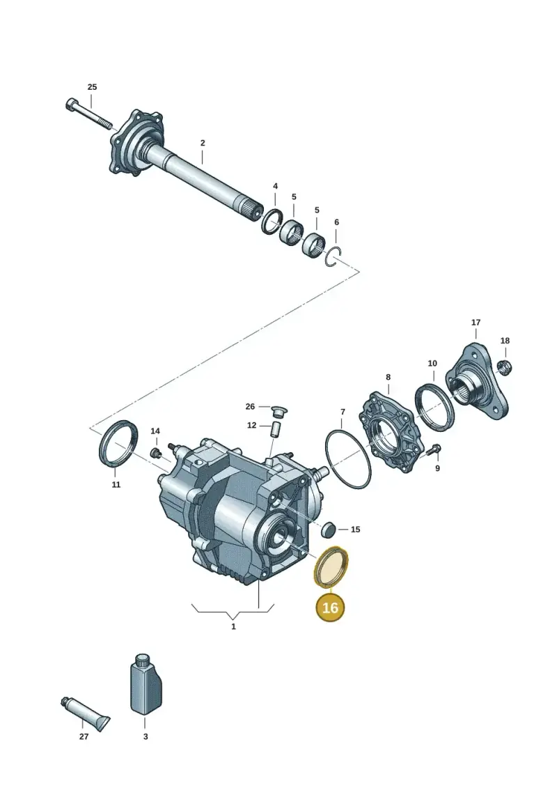 0CN409529A — Volkswagen Golf 2.0 BlueMotion (2019-2024) diagram 409053041, position 16