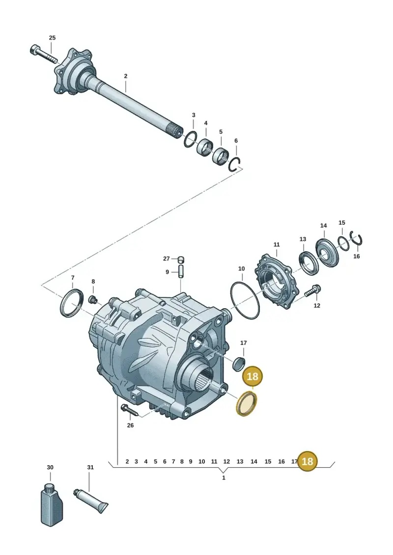 0CN409529A — Volkswagen Tiguan 2.0 (2023-) diagram 57x409590, position 18