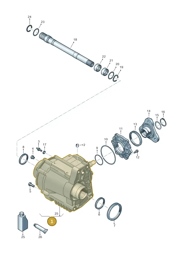 0CP409053P — Volkswagen Tiguan 2.0 4Motion (2017-2024) diagram 828409000, position 1