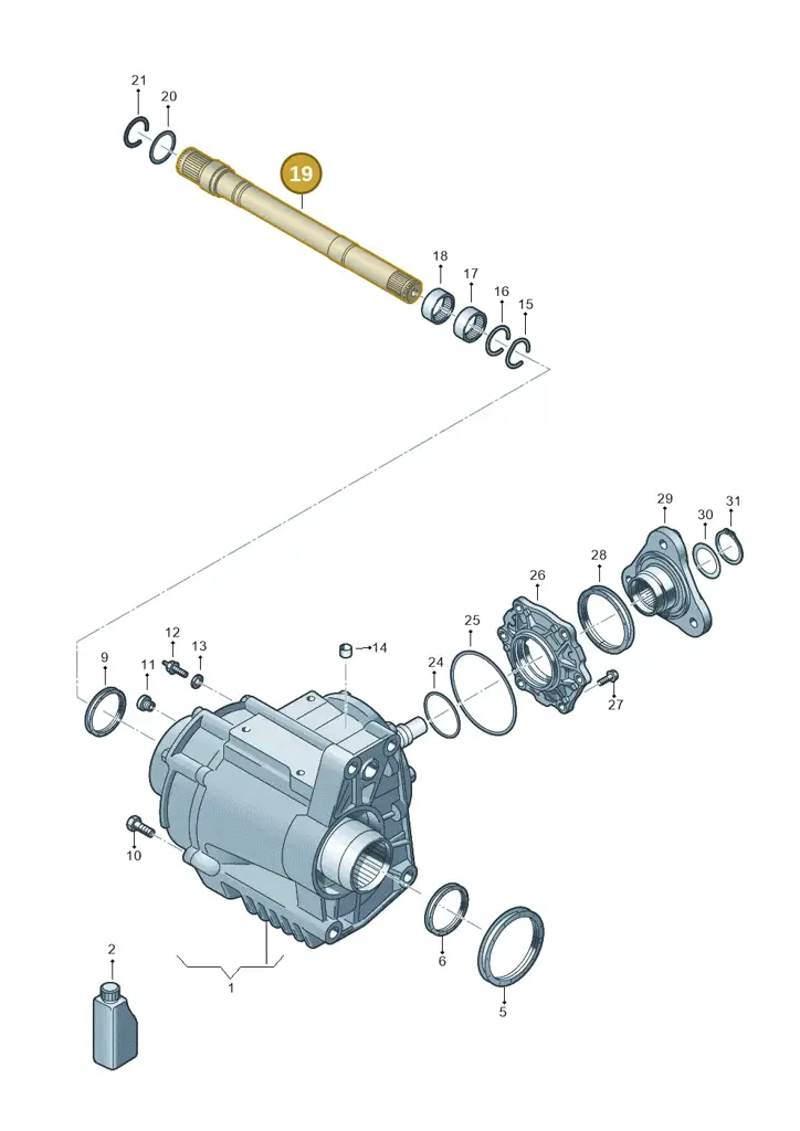 0CP409356 — Volkswagen Tiguan 2.0 4Motion (2017-2024) diagram 793409700, position 19