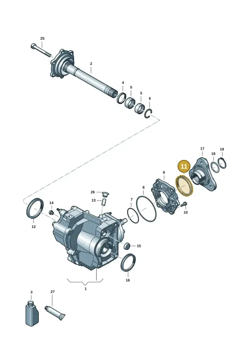 0CP525596A — Volkswagen Golf 2.0 BlueMotion (2019-2024) diagram 409053031, position 11
