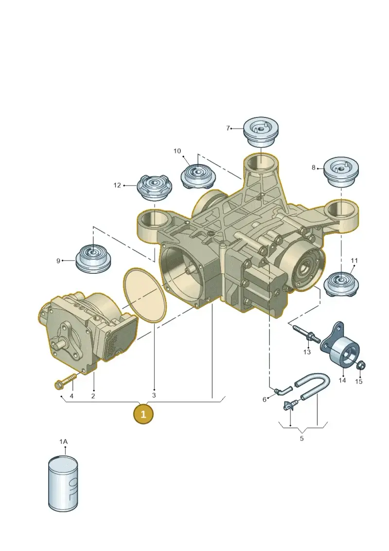 0CQ525010AA — Audi A3 Sportback (2016-2020) diagram 890525000, position 1