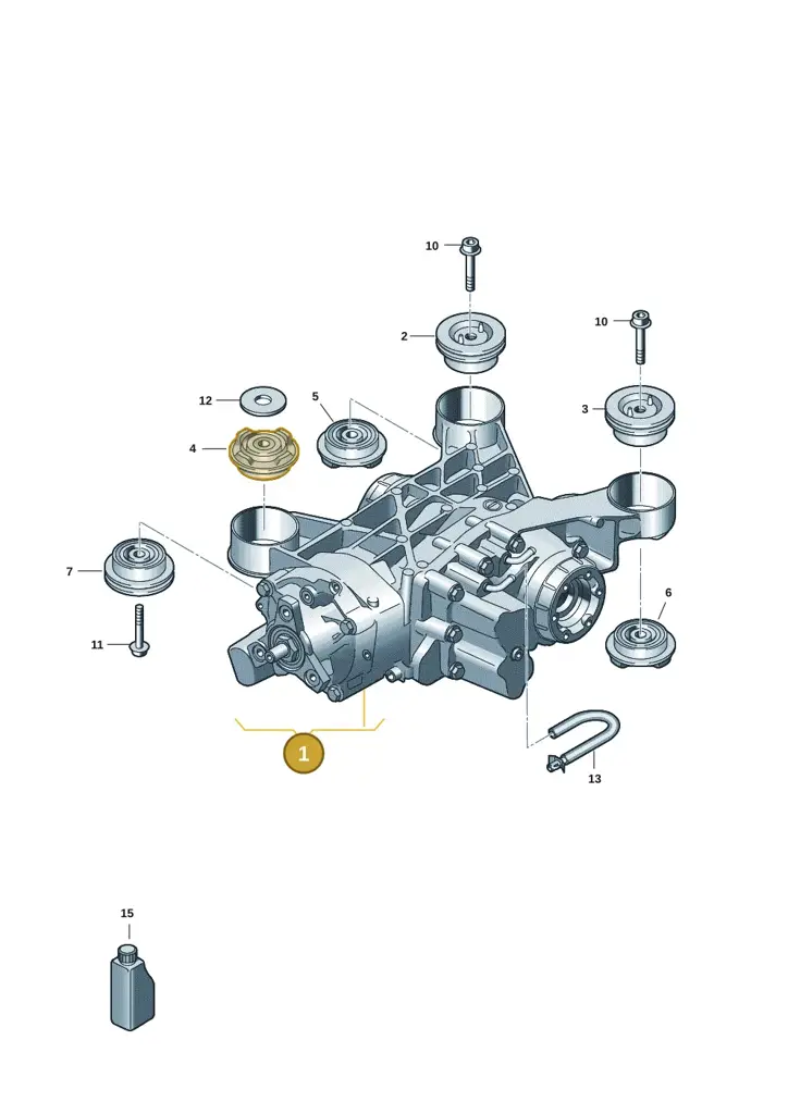 0CQ525010AC — Volkswagen Tiguan (2017-) diagram 5h0525000, position 1