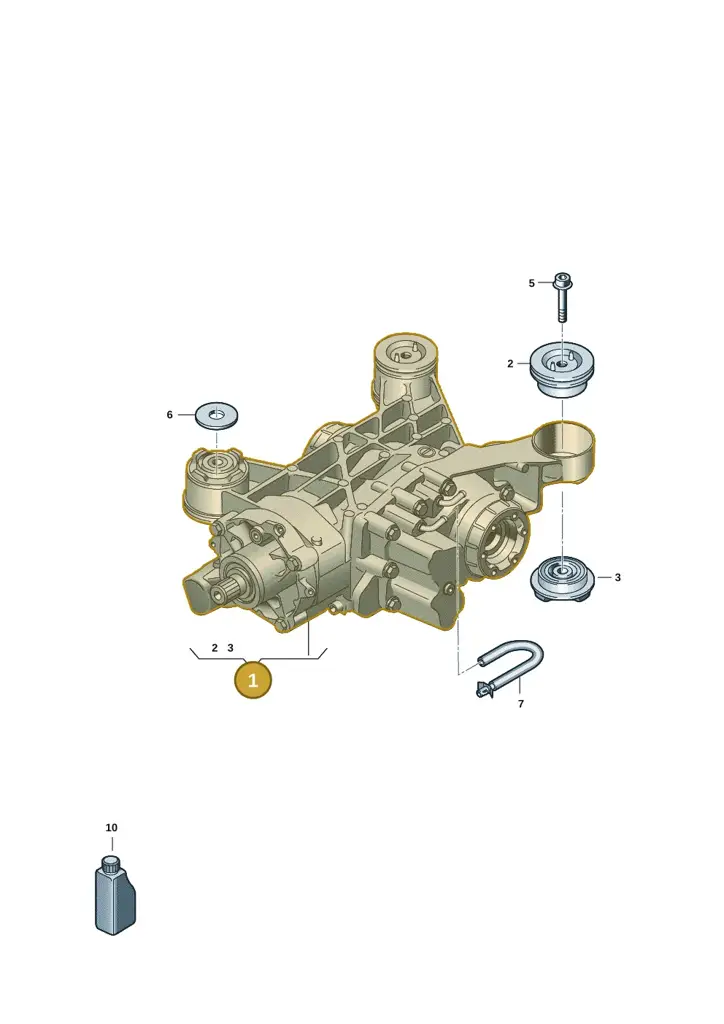 0CQ525010AP — Volkswagen Passat Estate (2023-2025) diagram 3j0525000, position 1