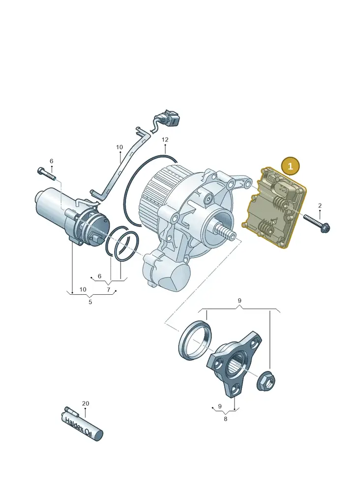 0CQ907554K — Audi RS Q3 Sportback (2019-2024) diagram f3z525015, position 1