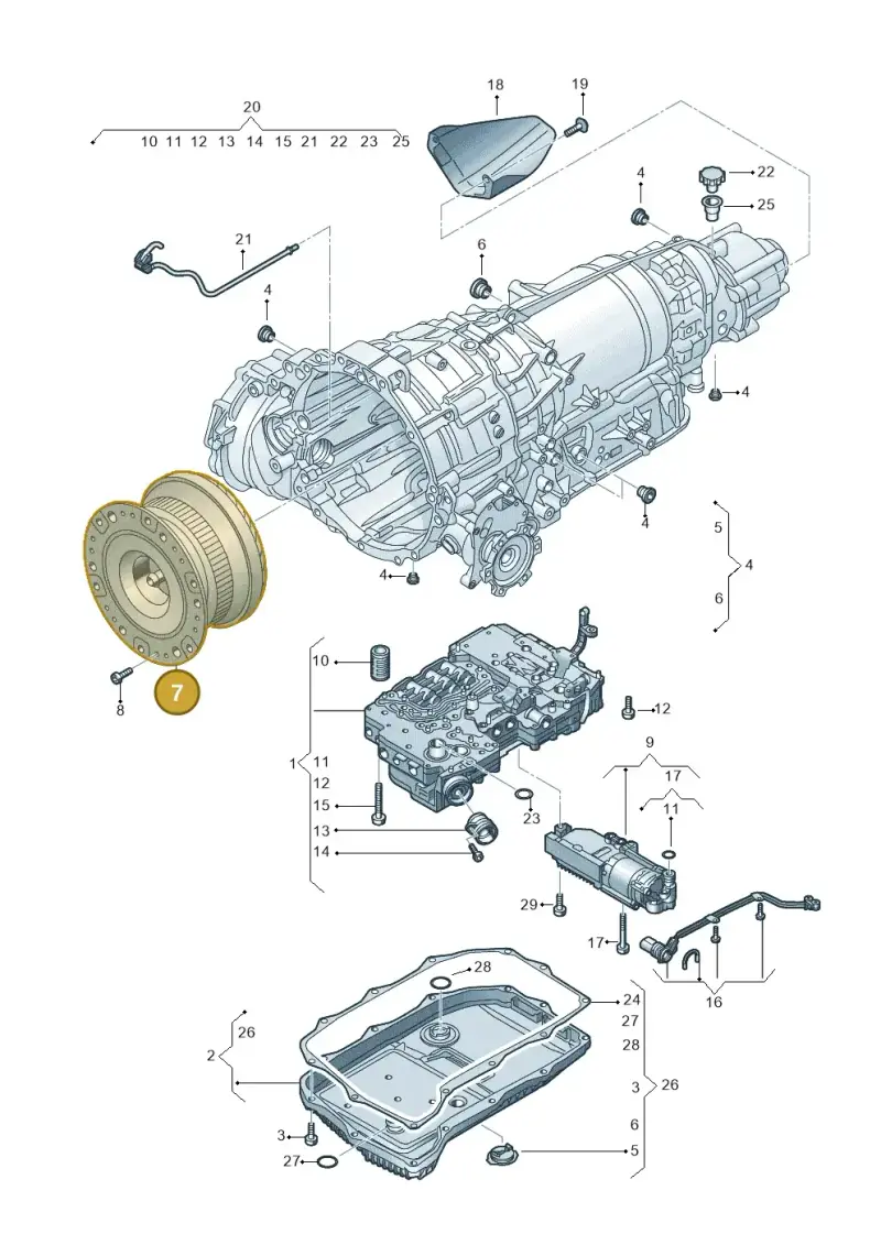 0D5323571H — Audi Q5 (2016-2025) diagram 896325800, position 7