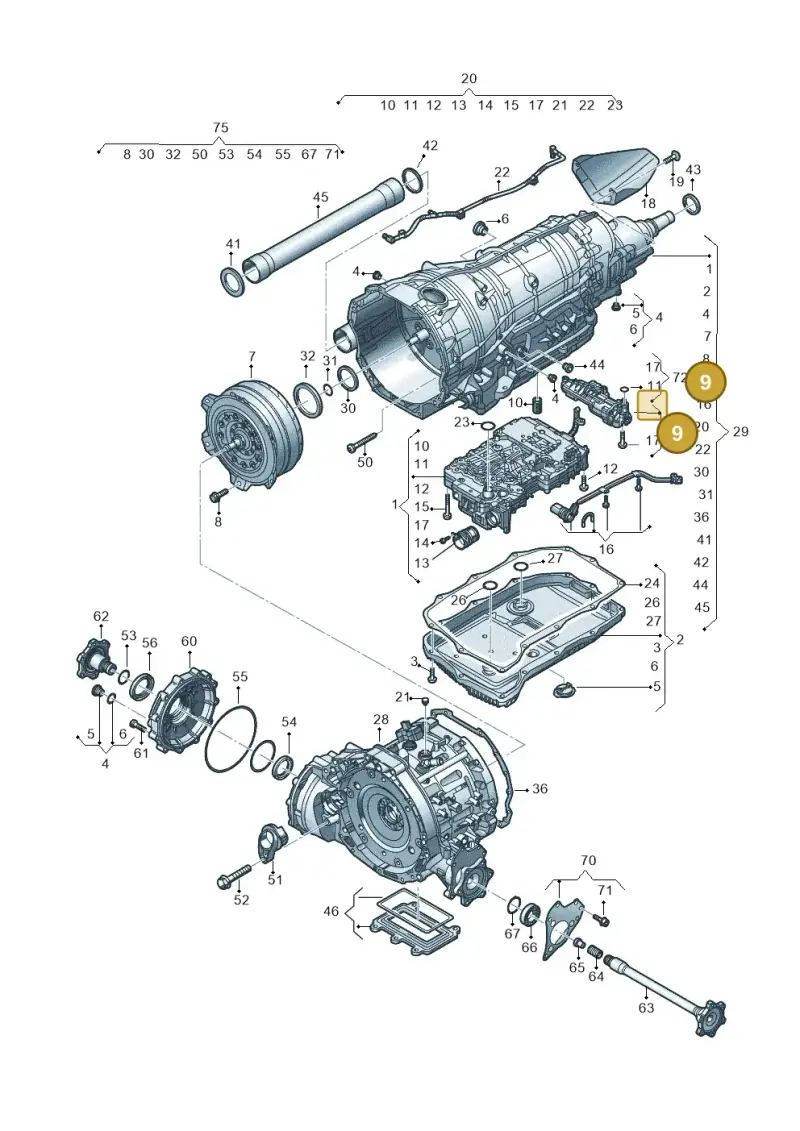 0D7321281D — Volkswagen Touareg (2017-2023) diagram 439300210, position 9
