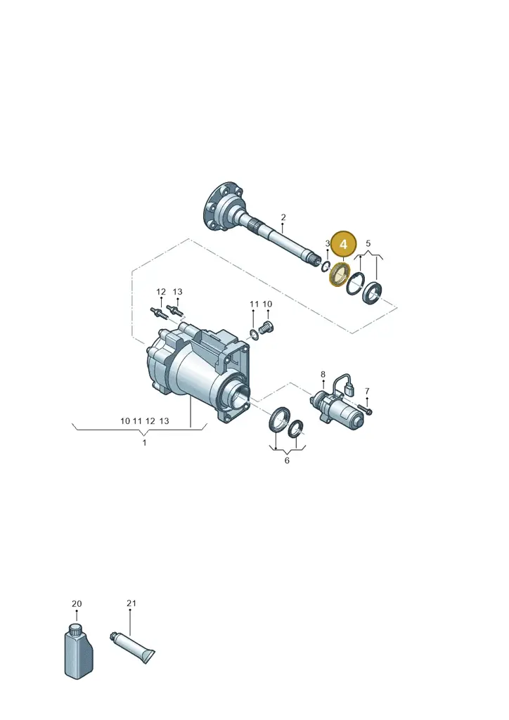 0D9498305 — Volkswagen Golf 2.0 BlueMotion (2019-2024) diagram 5h0409005, position 4
