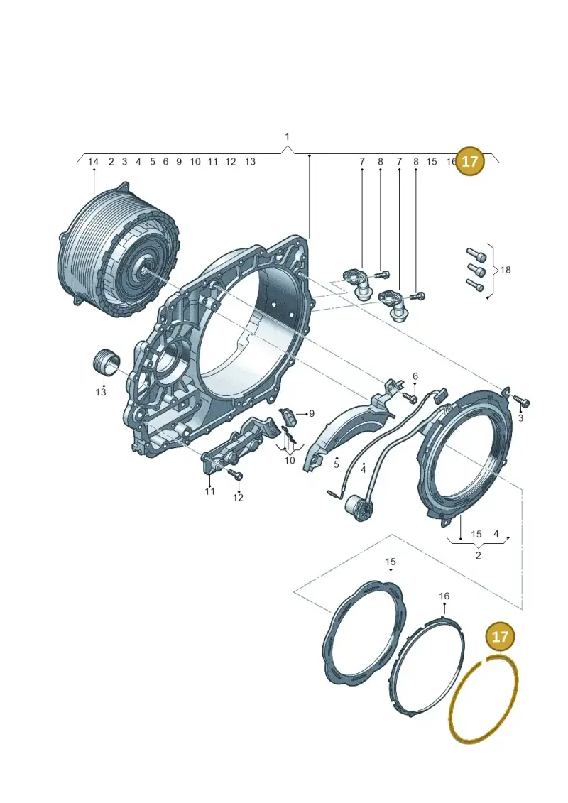 0DD141049A — Volkswagen Golf 2.0 (2016-2020) diagram 745321680, position 17