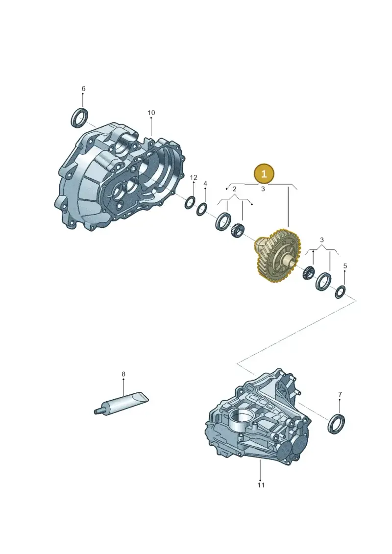 0DF409021A — Volkswagen Up! 1.0 TSI (2013-2017) diagram 723409100, position 1