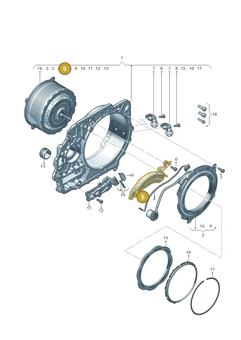 0EC301643A — Volkswagen Golf 2.0 (2016-2020) diagram 745321680, position 5