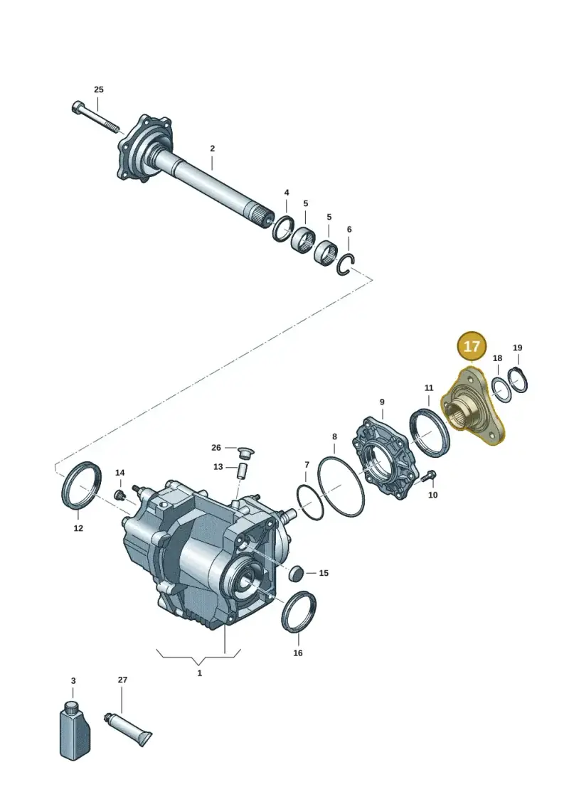 0FN409273 — Volkswagen Golf 2.0 BlueMotion (2019-2024) diagram 409053031, position 17