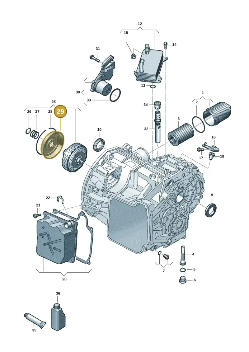 0GC301205D — Volkswagen Passat estate (2023-) diagram 7t0301590, position 29