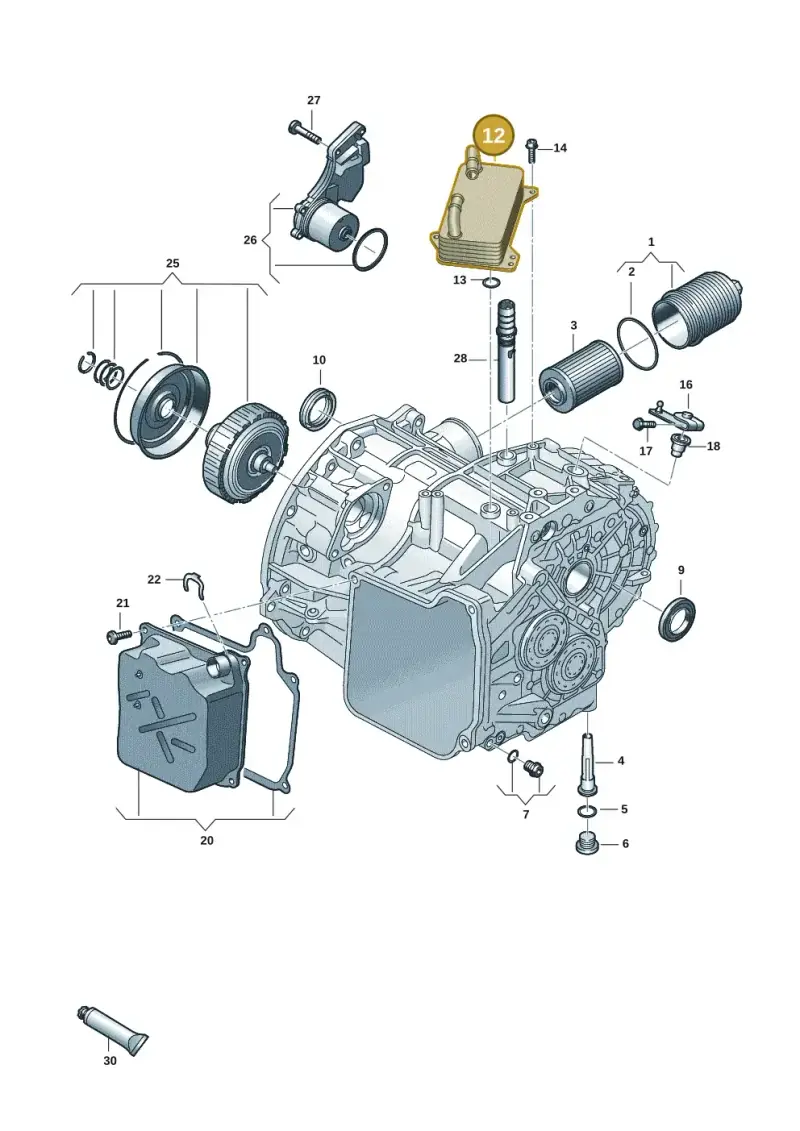 0GC317019C — Volkswagen Tiguan 2.0 4Motion (2017-2024) diagram 827300655, position 12