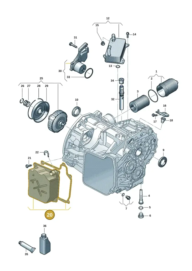 0GC325201L — Volkswagen Multivan (2021-) diagram 7t0301590, position 20